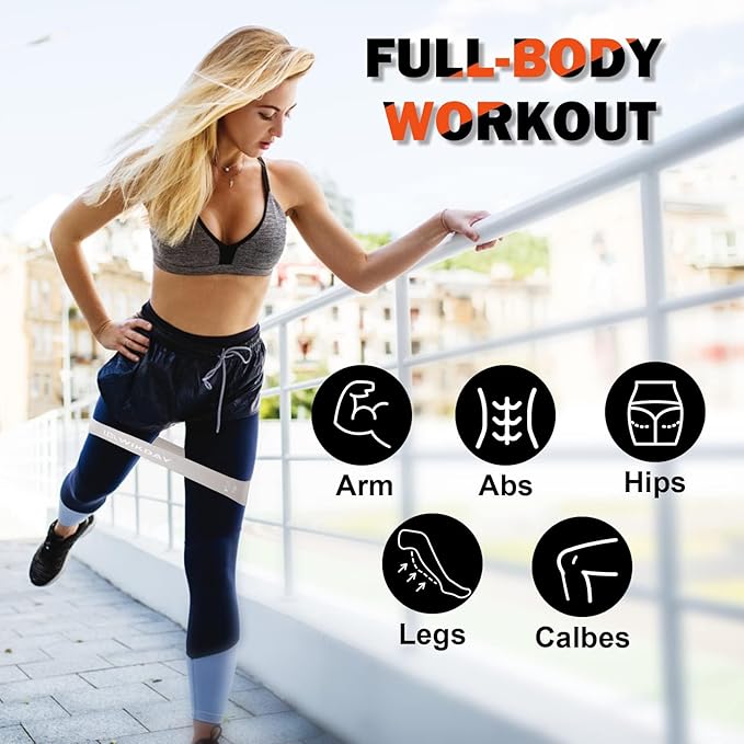 Exercise Resistance Bands with Handles for Working Out, 150/200/250/300 lbs Workout Bands Set with Door Anchor for Physical Therapy, Yoga, Pilates - Bloomnest