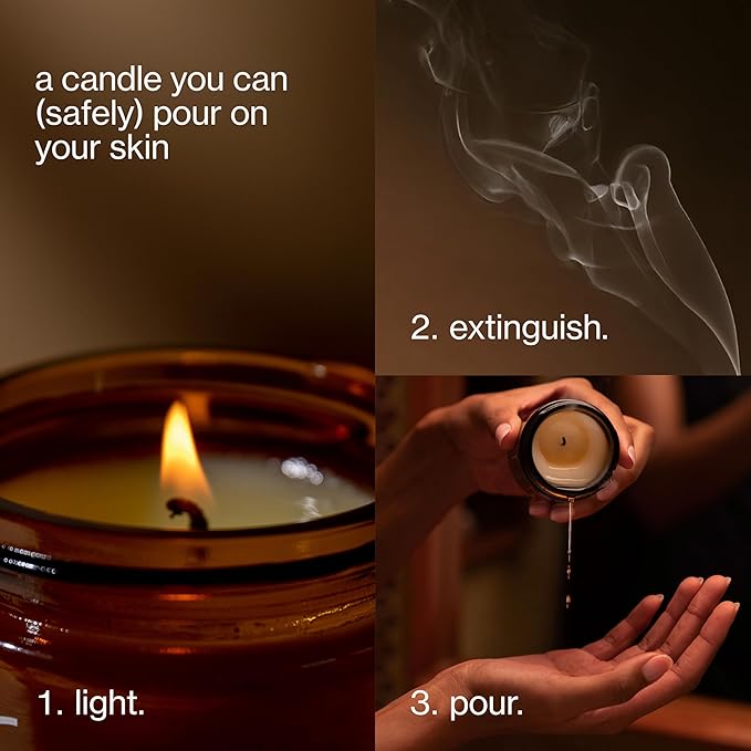 Maude Burn No. 3 - Jojoba Oil Massage Candle with Hydrating, Skin-Softening Soybean Oil - Massage Oil Candle with Notes of Eucalyptus + Sandalwood - Home + Self Care Gifts for Women & Men (4 oz) - Bloomnest
