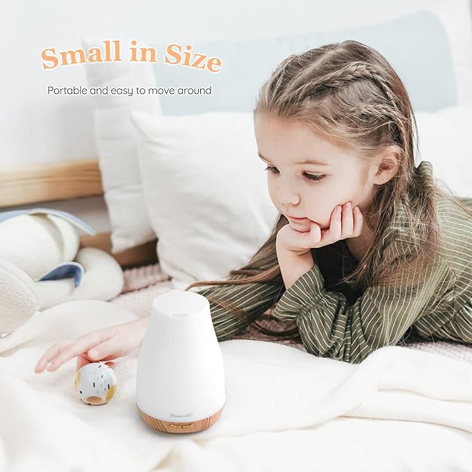 Aromatherapy Essential Oil Diffuser for Room: Air Humidifier Aroma Scent Cool Mist Diffusers Colorful Light Cute Mini Small Waterless Auto Off Ultrasonic for Home Bedroom - Bloomnest