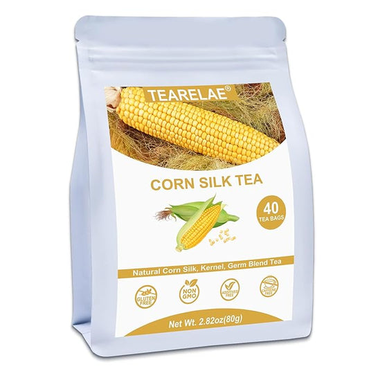 TEARELAE - Corn Silk Tea Bags, 40 Count - Premium Natural Whole Corn Tea with Mild Sweetness - Non-GMO - Caffeine-free - Promote Kidney Health - Bloomnest