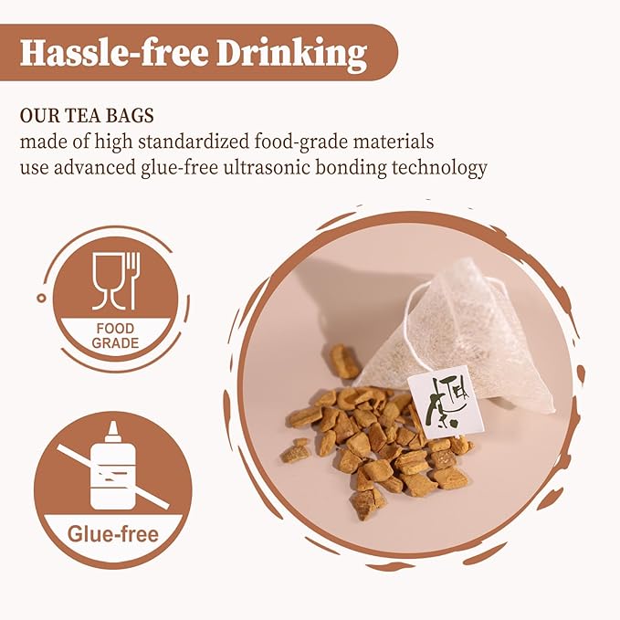 FullChea - Cinnamon Tea bags, 50 Teabags - Natural Cinnamon Sticks Tea for Relaxation - Caffeine-free - Support Better Sleep - Bloomnest