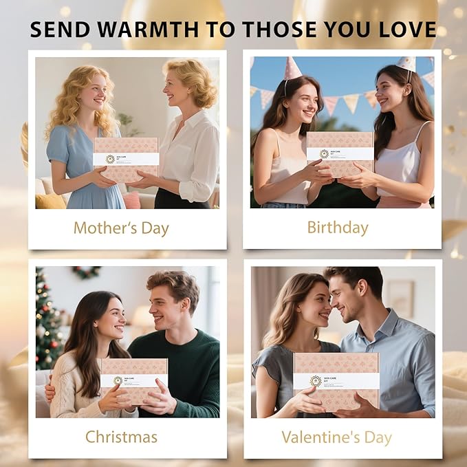 30 pcs Valentines Day Gifts for Women & Men, Hydrating Skin Care Set, Facial Kit at Home, Self Care Pamper Set, Birthday Gift, Spa Gift Baskets, Serum, Face Cream, Bath Bomb, Mothers Day, Christmas