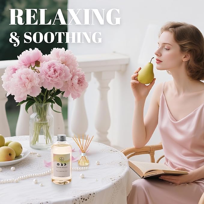 Luxury Hotel Fragrance Essential Oil 8.5oz & Floral Reed Diffuser Refill | Home & Car Aroma Air Freshener Scent | for Diffusers, Humidifier, Room Spray & Aromatherapy | Waterless Refills & Candle Oils - Bloomnest