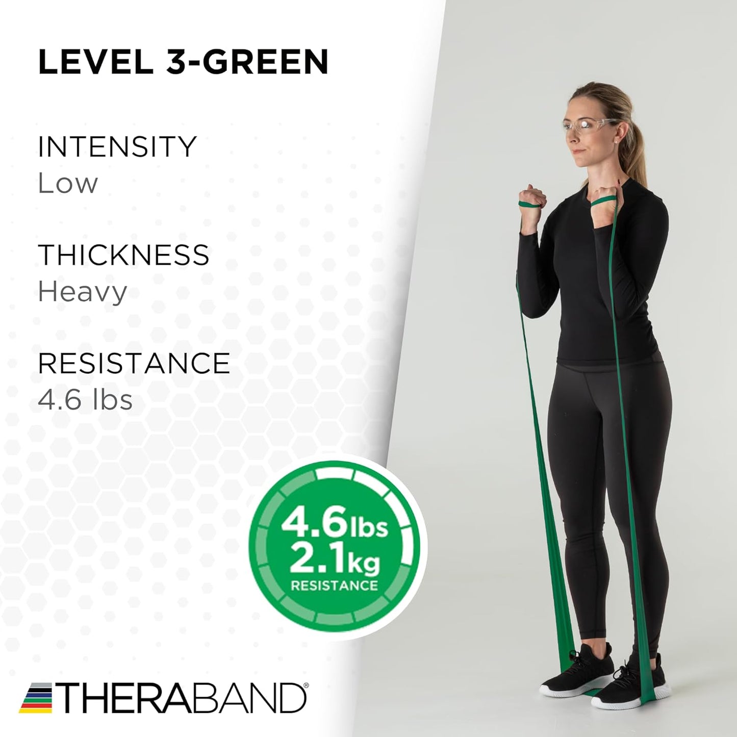 THERABAND Resistance Band 25 Yard Roll, Non-Latex Professional Elastic Stretch Bands for Upper & Lower Body Exercise Workouts, Physical Therapy, Lower Pilates, Flexibility, & Rehab, Dispenser Box