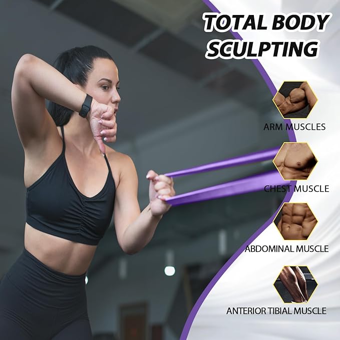 LEEKEY Resistance Bands Set for Pull-Up Assistance & Full-Body Training, Multi-Level Exercise Bands with Bag for Home Workouts, Physical Therapy, Strength Training (Men/Women) - Bloomnest