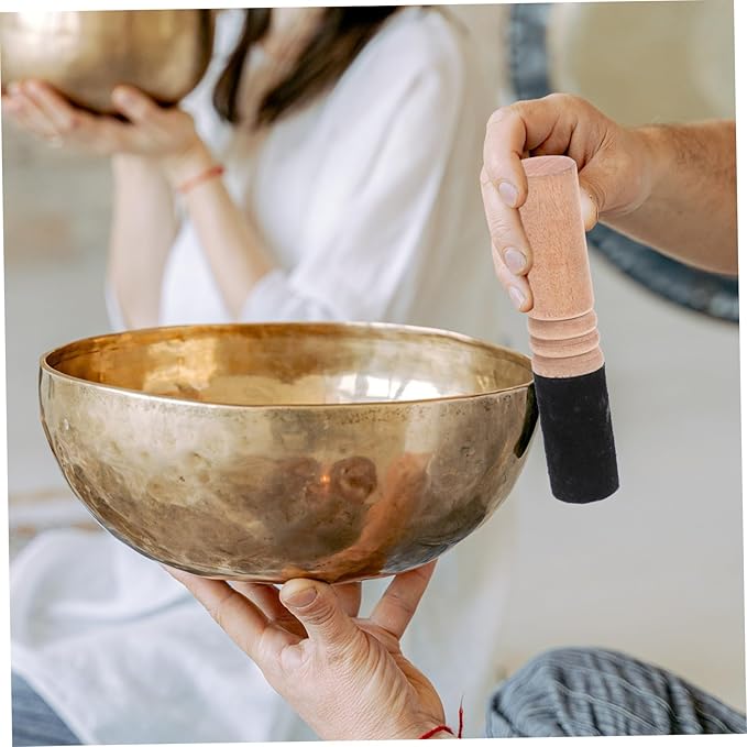 ERINGOGO Nepalese Buddha Stick Wooden Bowl Striker Vegan Meditation Singing Bowl Stick - Bloomnest