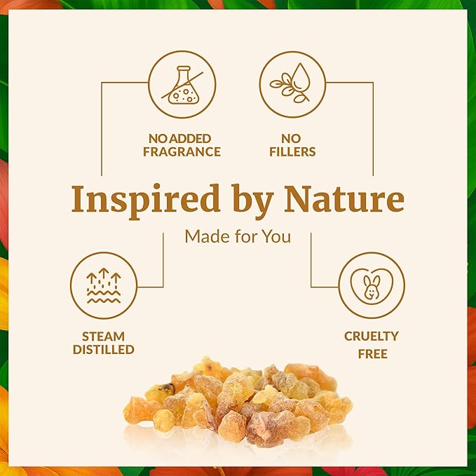 SVA Frankincense Essential Oil – 4 Fl Oz – 100% Natural Boswellia Serrata Oil - for Diffuser, Hair Care, Face, Skin Care, Aromatherapy, Scalp and Body Massage, Soap and Candle Making – with Dropper - Bloomnest