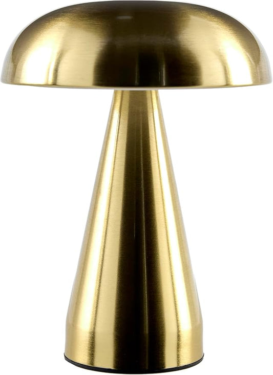 Mark&Day Table Lamps, Tairra Traditional Metallic - Brass Bedside Table Lamp for Nightstand Bedroom, Living Room or Office (8" H x 6" W x 6" D) - Bloomnest