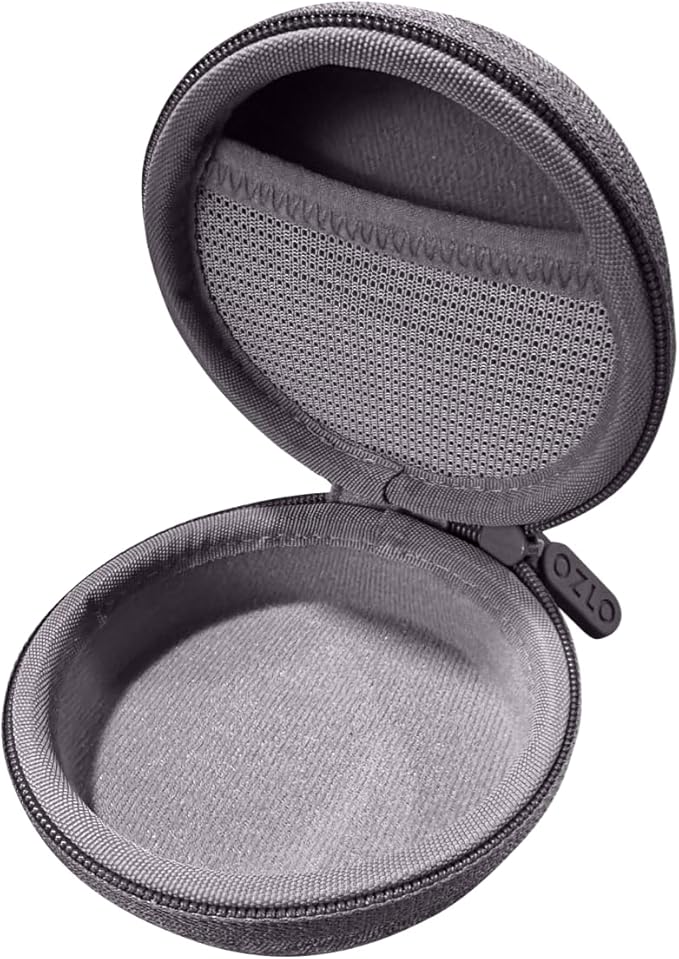 Ozlo Sleepbuds® Travel Case | Hard Case for Sleep Headphones | Woven Fabric with Zipper Closure | Mesh Pocket for Storing Charging Cable | Gray - Bloomnest