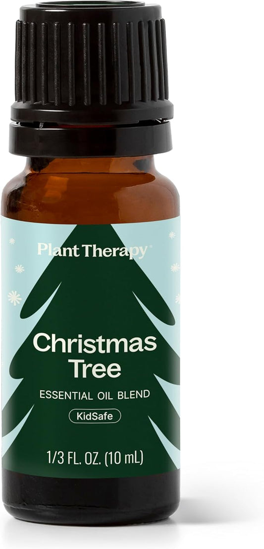 Plant Therapy Christmas Tree Holiday Essential Oil Blend 10 mL (1/3 oz) Crisp & Refreshing, Traditional Holiday Scent, Supports a Healthy Respiratory System - Bloomnest