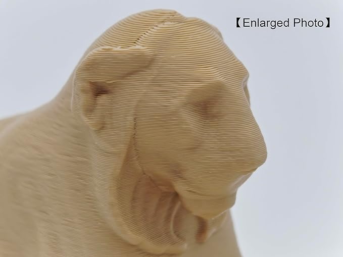 Reclining Lion Figurine, Egyptian Mythology Decor with Sandstone-Like Texture Finish, Paint-It-Yourself Figurine, 2.0 inches Tall - Bloomnest