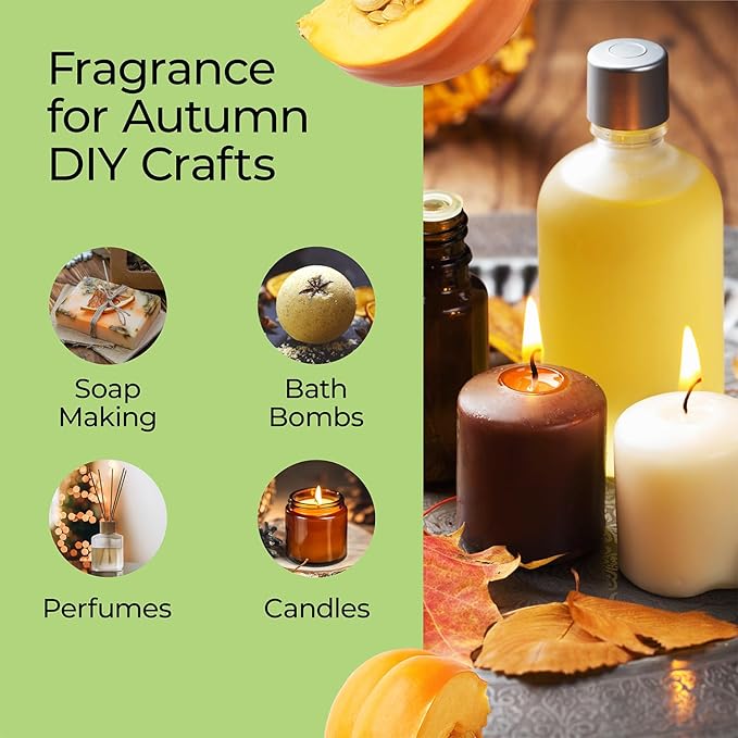 Good Essential Professional Pumpkin Pie Fragrance Oil (1 fl oz / 30ml) for Halloween Candles, Diffusers, Soaps, Lotions, Perfume, Home Scents GoodEssential