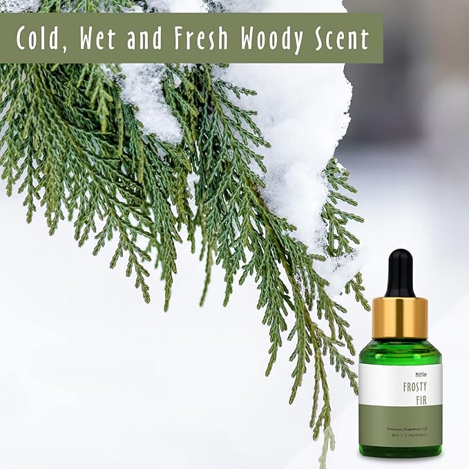 Frosty Fir Fragrance Oil, MitFlor Single Diffuser Essential Oil, Large Size Premium Grade Fragrance Oil for Soap & Candle Making, Aromatherapy Oil, Refreshing & Forest Scent for Home Fragrance, 30ml - Bloomnest
