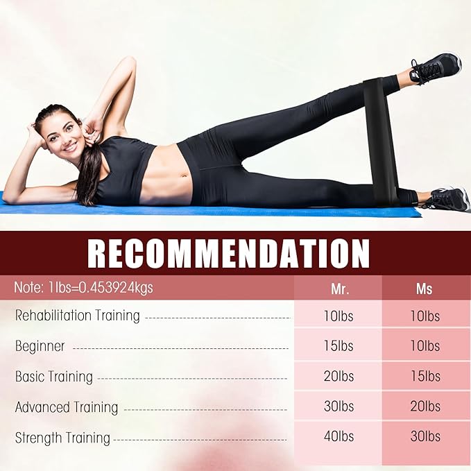 Deekin 20 Pcs Resistance Bands Resistance Loop Exercise Bands Exercise Equipment Elastic Drap Ring for Women and Men Home Fitness, Gym, Yoga - Bloomnest