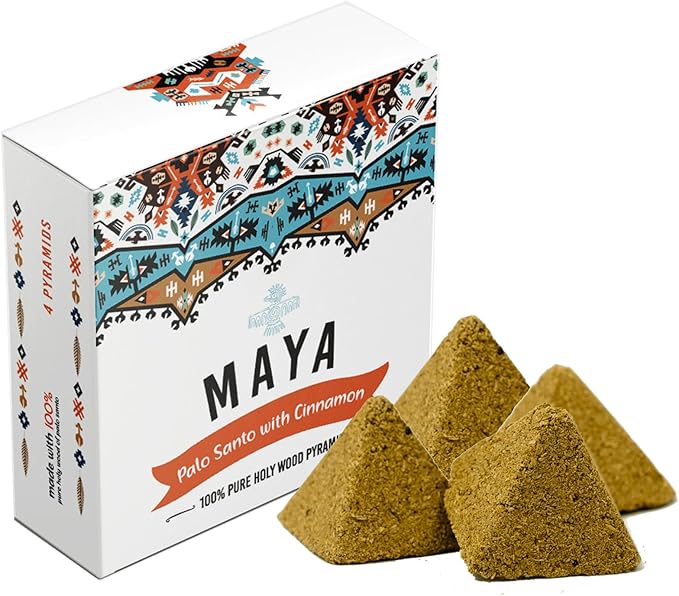 SOUL STICKS Maya Palo Santo Pyramid Incense Made from Powder for Cleansing Aromatherapy Spiritual Healing (Cinnamon) SoulSticks