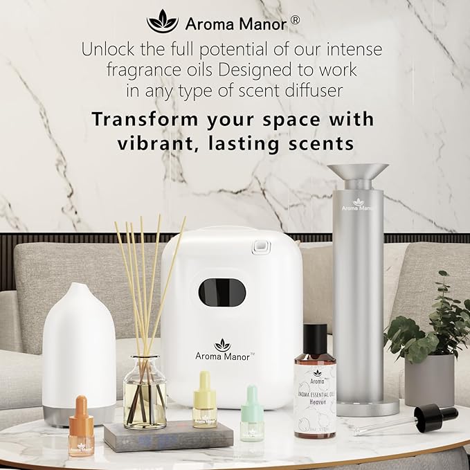 Aroma Diffuser Oil - Ocean - Aroma Fragrance Diffuser Oils, Aromatherapy Scents Neroli, Watermelon & Amber, Long-Lasting Air Fresheners, Enjoy Essential Oil Infused Atmosphere - 5.3 fl oz (150mL) - Bloomnest