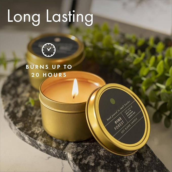 ScentAir Tin Candle - 3 oz. Soy Wax Blend Candle Hand Poured in Small Batches, Up to 20-Hour Burn Time, Made in The USA, Isle of Capri - Bloomnest