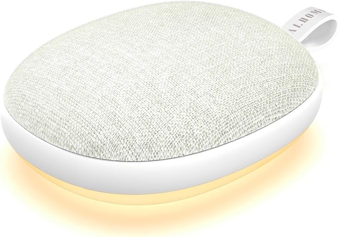 Portable White Noise Sound Machine: Baby Sleep Soother, Bluetooth Speaker, Rechargeable Battery, 4-Speed Timer, 6 Soothing Sounds Adult Therapy Aid for Trave (Beige, Portable) - Bloomnest