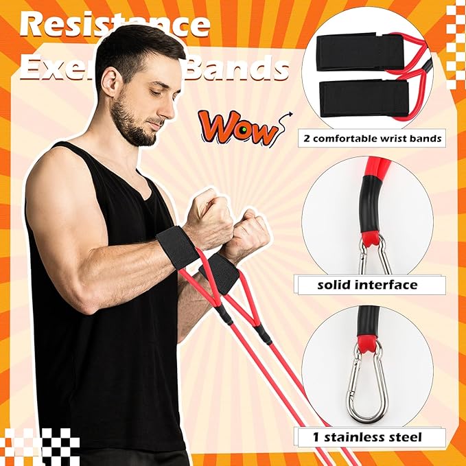 Zomiboo Baseball Bands Sports Resistance Exercise Bands Arm Strength Training Softball Baseball Pitching Training Workout Equipment for Youth Adult - Bloomnest