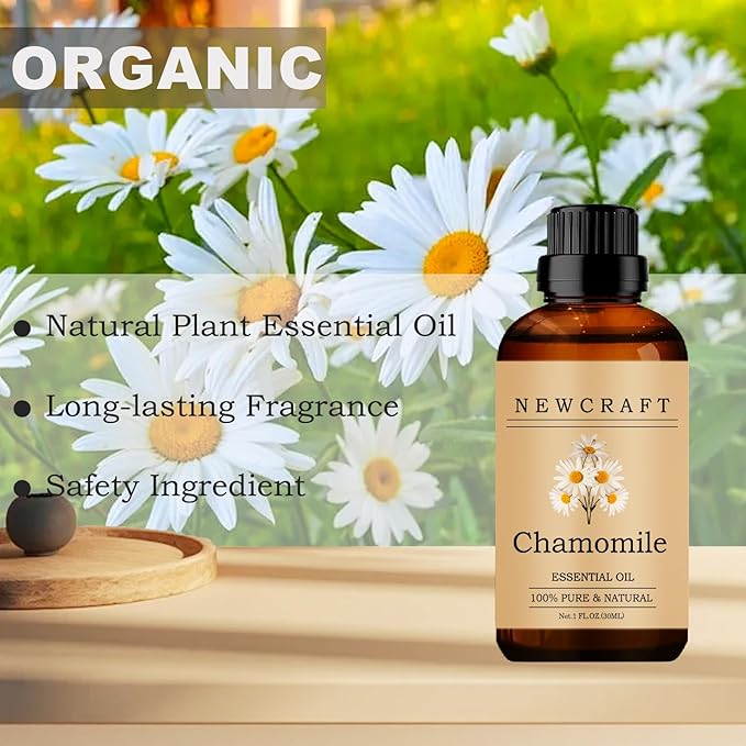 Chamomile Essential Oils, 100% Pure and Natural Essential Oil for Aromatherapy Diffuser - Chamomile/1 Fl Oz NewCraft
