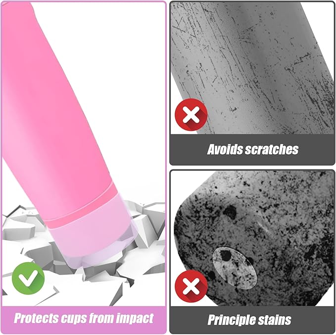 Mity rain 2PCS Protective Silicone Boots for Owala 30oz & 40oz FreeSip Sway Bottles & Tumblers - Accessories for owala, Enhances Stability & Prevents Scratches (Lilac) Mityrain