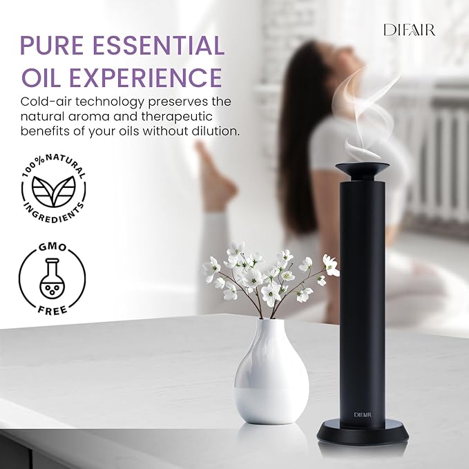 Rechargeable 10,000 mAh Aroma Diffuser - Hotel Collection Diffuser Oil Machine - Scent Diffuser for Home, Hotel, spa - Hotel Scent Diffuser - Perfect for Home Luxury scents