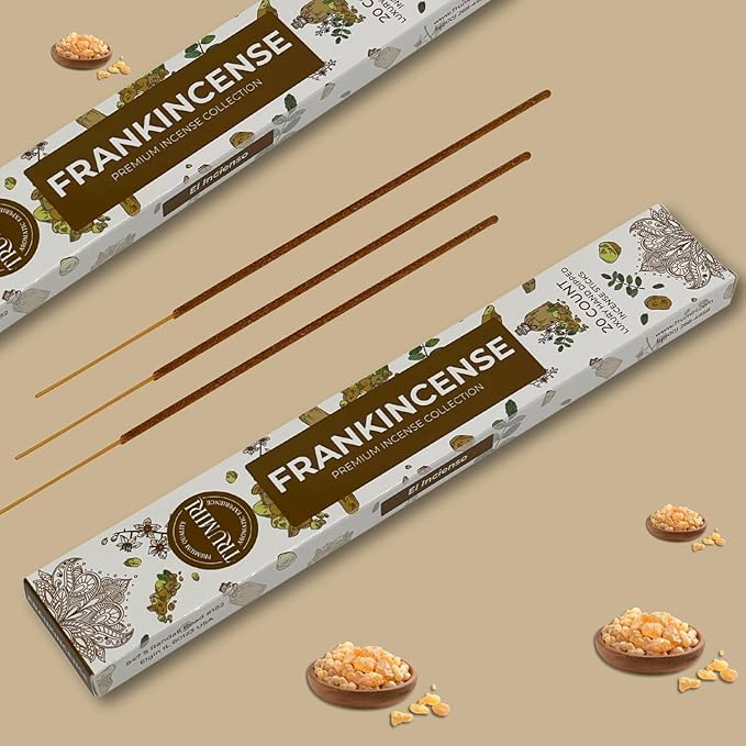 TRUMIRI Trumiri Incense Sticks - Total 40 Frankincense Scented Insence-Sticks - Dual Pack of 20 Insenses - Insents - Incents - Inscense - Incence - Incienso - All Natural Incense Sticks TRUMIRI