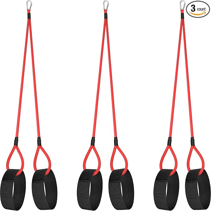 Skylety 3 Pcs Baseball Resistance Bands Youth & Adult Exercise Baseball Pitching Training Bands, 3 Levels 20/30/50 Lbs - Bloomnest