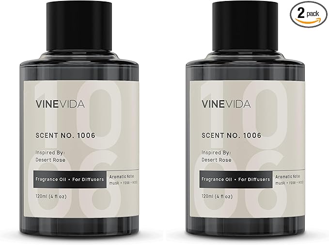 VINEVIDA (4oz) Hotel Fragrance Diffuser Oil - Hotel Scents Diffusers for Home - Cold Air Diffuser Oil - Hotel Scent Essential Oil - Scent No.1006 Inspired by Fairmont Hotels (Pack of 2) - Bloomnest