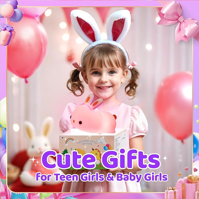 One Fire Cute Night Light, Remote+16 Colors Teen Girl Gifts for Girls, TAP for Fun Teen Girl Stuff Anime Stuff, Cute Things for Girls - Bloomnest