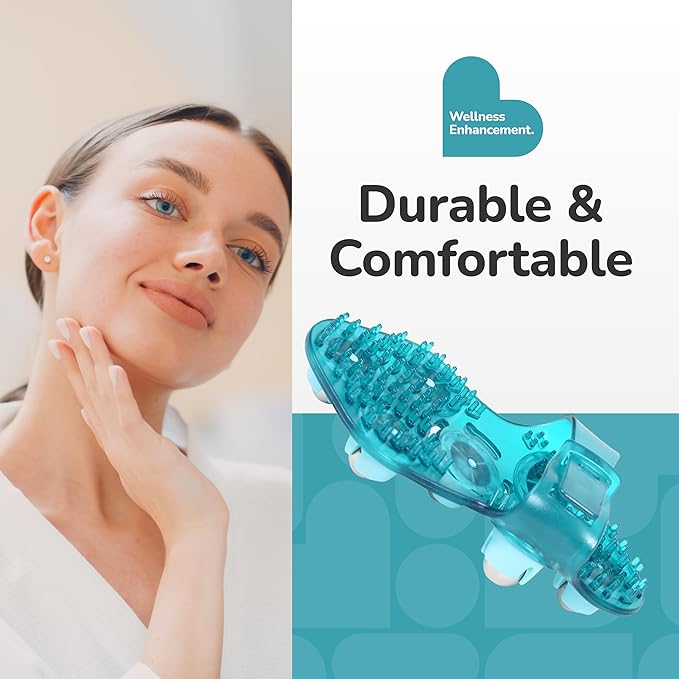 BioSwiss Massage Glove with Steel Roller Balls, Handheld Full Body Massager for Back, Neck, Shoulders, and Legs Bioswiss