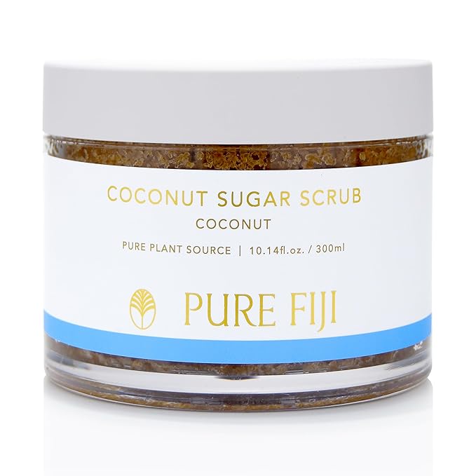 Pure Fiji Coconut Sugar Body Scrub, Coconut (10.14oz/300ml) - Bloomnest