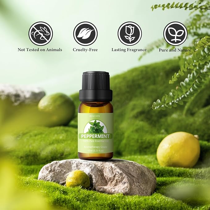 Essential Oil Set - Perfect for Diffuser, Massage, Soap, Candle, Bath Bombs Making, 60x10ml(0.33fl.oz) - Bloomnest
