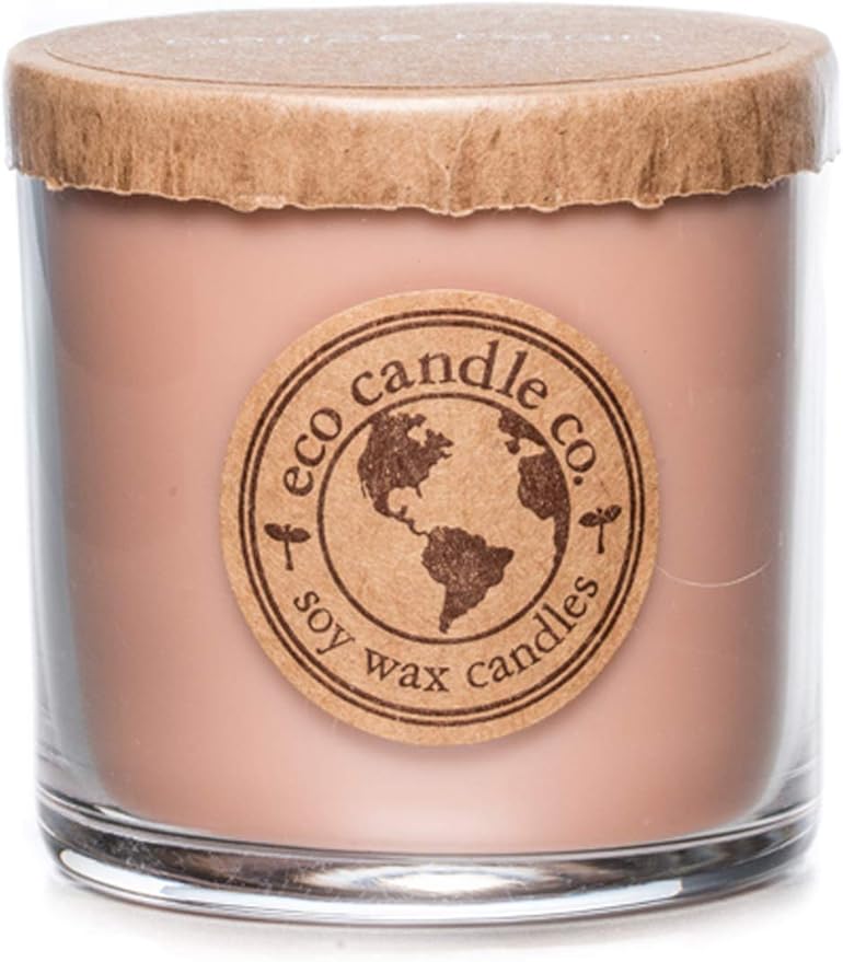 ECO CANDLE CO. Recycled Candle, Coffee Bean, 6 oz. - Scents of Coffee Beans & Hazelnut - 100% Soy Wax, No Lead, Kraft Paper Label & Lid, Hand Poured, Phthalate Free, Made from Midwest Grown Soybeans - Bloomnest