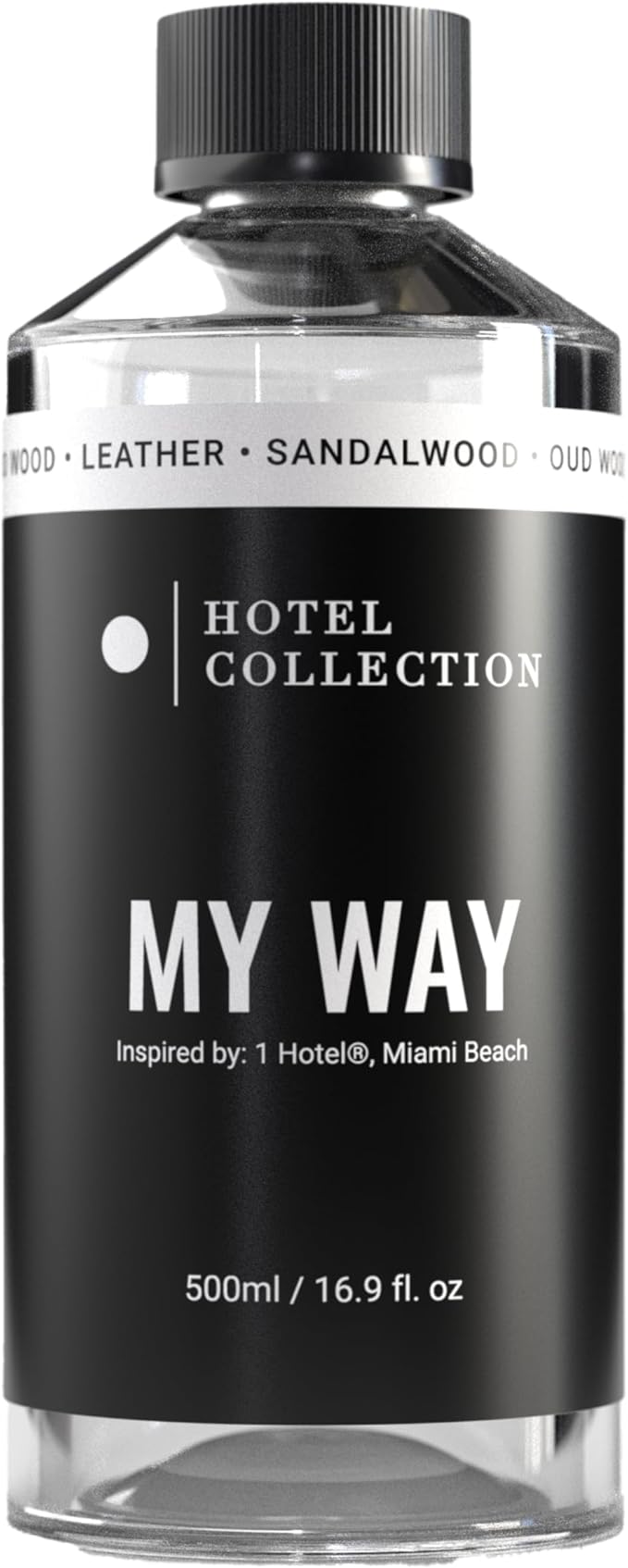 Hotel Collection Diffuser Oil - My Way - Aromatherapy Essential Fragrance Oil - Sandalwood, Warm Virginia Cedar & Beautiful Iris - 500ML 16.9 Fl oz - Bloomnest