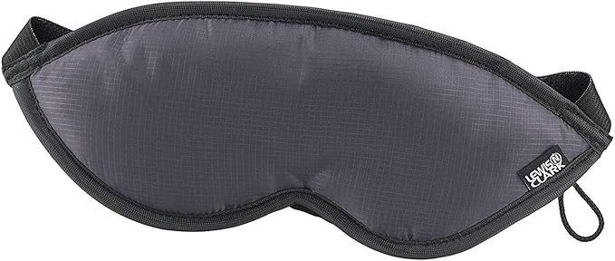 Lewis N. Clark Comfort Eye Mask + Sleep Aid to Block Light for Travel, Airplane, Hotel, Airport, Insomnia + Headache Relief with Adjustable Straps, Gray - Bloomnest