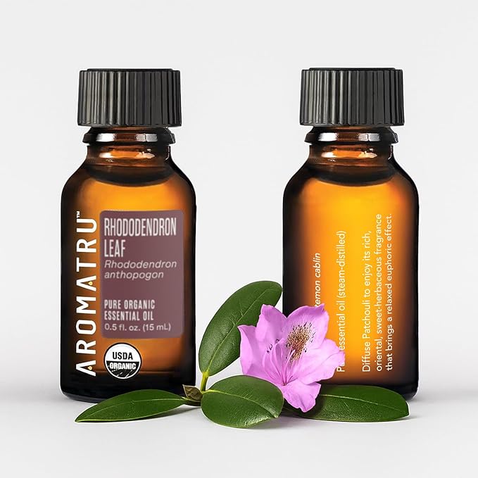 Sensual Essential Oil Kit – Patchouli, Ylang Ylang, Geranium, and Rhododendron Leaf – Organic & Wildcrafted – ISO Certified – No Synthetic Fillers – Ethically Sourced - Bloomnest