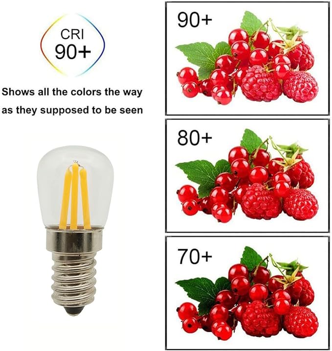 4W E12 LED Filament T20 Night Light Bulb,3000K Warm White LED Salt Lamp Bulbs, 110V Dimmable,Equivalent 40 Watt Light Bulbs E12 Candelabra Base Salt Lamp Light Bulb,Pack of 5 - Bloomnest