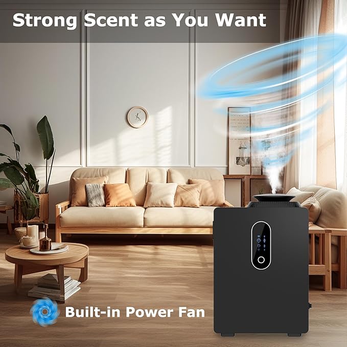 2025 Upgraded HVAC Scent Diffuser Machine 1000ML, Scent Air Machine with WiFi for Home, Hotel Diffuser Coverage 6000 Sq.Ft, Waterless Cold Air Aromatherapy Essential Oil Diffuser for Large Room - Bloomnest