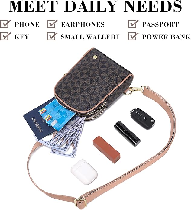 INICAT Small Sling Bag for Women Everyday & Travel Crossbody Bags Lightweight Cross Body Purses Vegan Leather - Bloomnest
