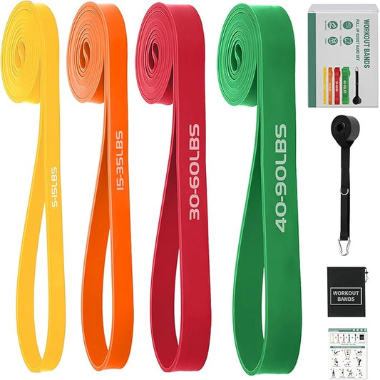 Resistance Bands,Exercise Bands,Workout Bands,Resistance Bands Set for Legs,Pull Up Bands,Stretch Bands for Exercise,Muscle Training, Physical Therapy, Shape Body, Men Women