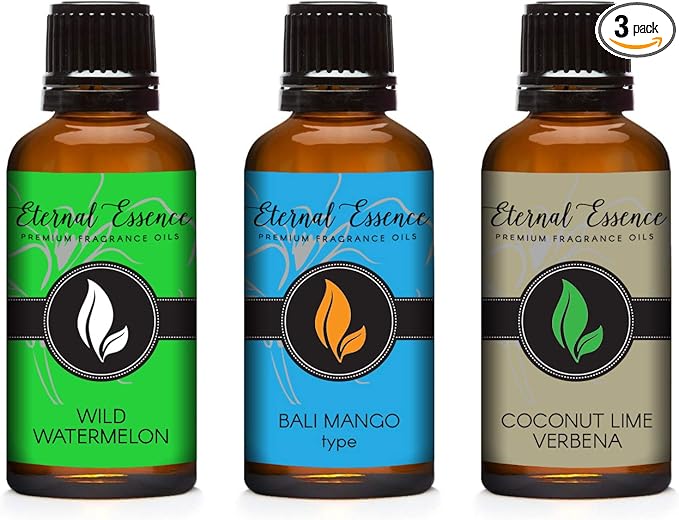 30ML - Trio (3) - Wild Watermelon, Bali Mango Type & Coconut Lime Verbena - Premium Fragrance Oil Trio - 30ML EternalEssenceOils