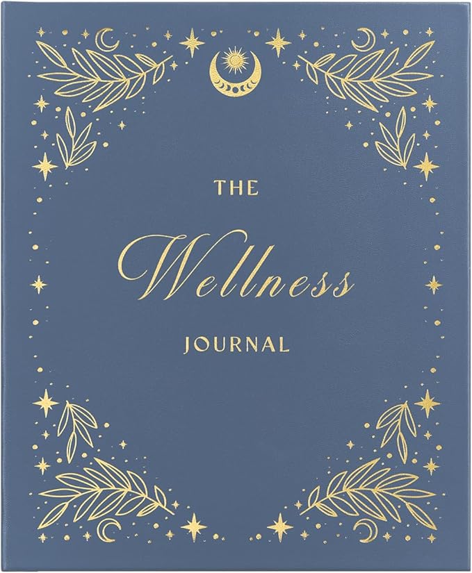 And Per Se Wellness Journal, Daily Journal for Personal Mental Health, Sleep & Diet Tracking, Self Care Reflection for Women & Men (Stardust Blue) - Bloomnest