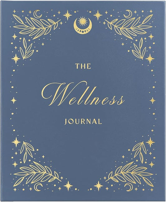 And Per Se Wellness Journal, Daily Journal for Personal Mental Health, Sleep & Diet Tracking, Self Care Reflection for Women & Men (Stardust Blue) - Bloomnest