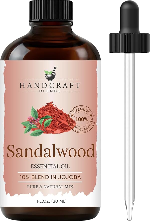 Handcraft Blends Sandalwood Essential Oil – 1 Fl Oz – 100% Pure and Natural – Premium Grade Essential Oil for Diffuser and Aromatherapy, Skin, Massage, Candle and Soap Making Fragrance - Bloomnest
