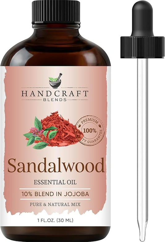 Handcraft Blends Sandalwood Essential Oil – 1 Fl Oz – 100% Pure and Natural – Premium Grade Essential Oil for Diffuser and Aromatherapy, Skin, Massage, Candle and Soap Making Fragrance - Bloomnest