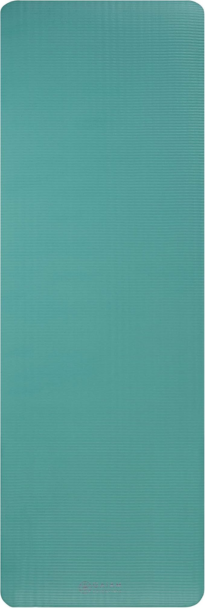 Gaiam Essentials Thick 2/5" (10mm) and Thin 1/4" (6mm) Yoga & Pilates, Fitness & Exercise Mat with Easy-Cinch Carrier Strap