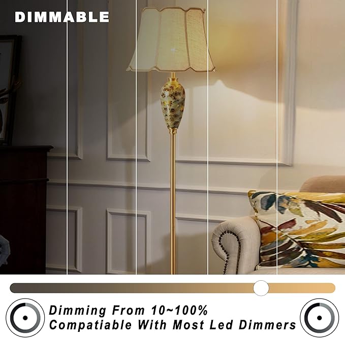 ALIDE E12 4000K Dimmable LED Light Bulb 5W,Replace 40W E12 Halogen Equivalent,T6 Base 120V E12 C7 LED Candelabra Bulbs Natural White for Pendant Chandelier Lighting,450lm,10Pack - Bloomnest