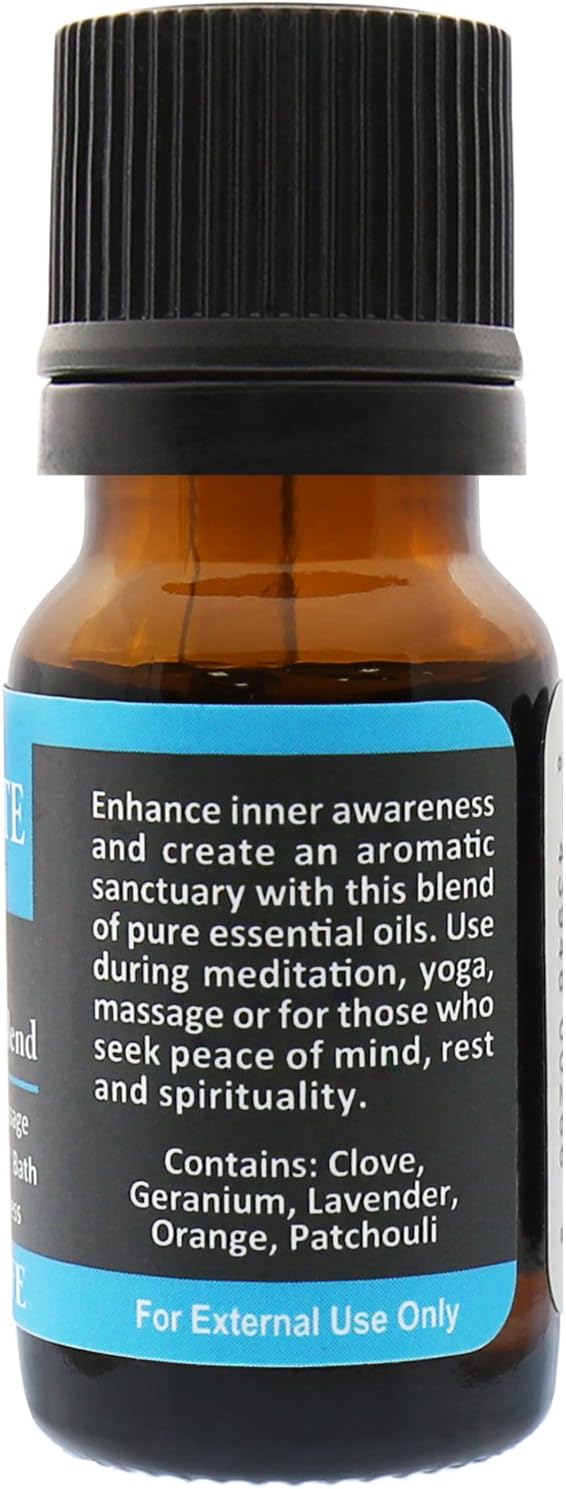 Plantlife Meditate Aromatherapy Essential Oil Blend - Straight from The Plant 100% Pure Therapeutic Grade - No Additives or Fillers - Made in California 10 ml - Bloomnest