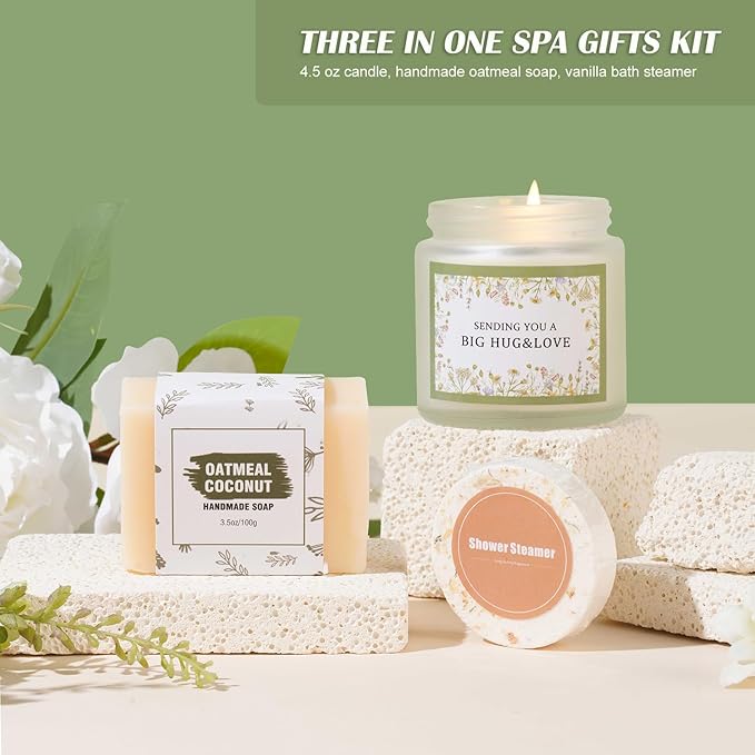 Birthday Gifts for Women,Self Care Hug Gifts Baskets,Get Well Soon Spa Package Box,After Surgery,Feel Better,Cancer,Sympathy,Thinking of You,Chemo,Cheer,Gifts for Women Grandma Her New Mom Birthday - Bloomnest